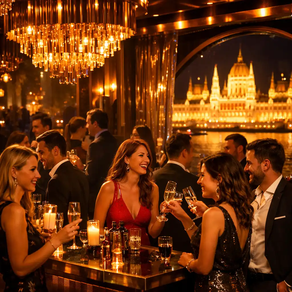 Exkluzív budapesti éjszakai rendezvény, ahol a BUDAPEST EVENINGS vendégei élőben élvezik a programokat