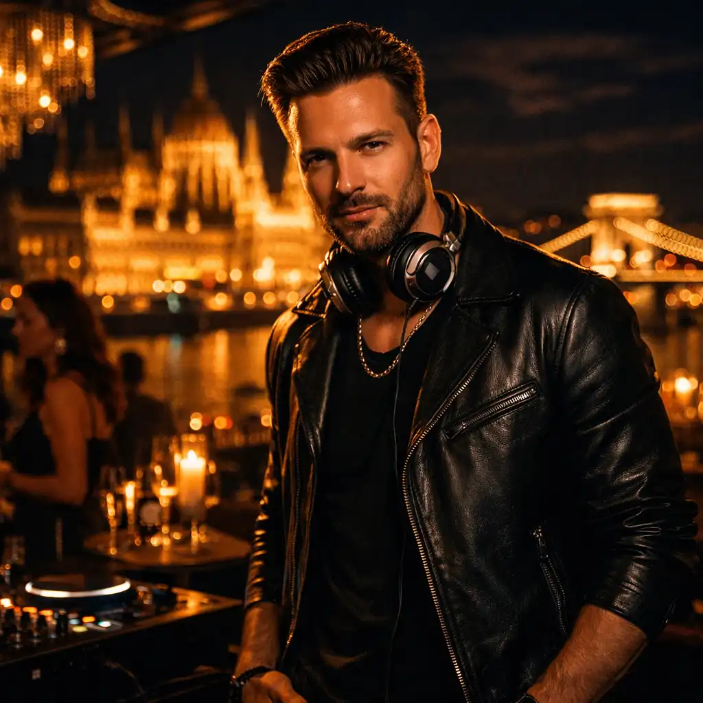 Portré egy budapesti DJ-ről éjszakai fények között